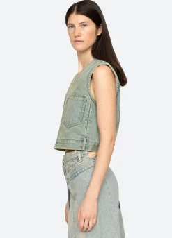 Fashion Sea New York Alba Vest Blue