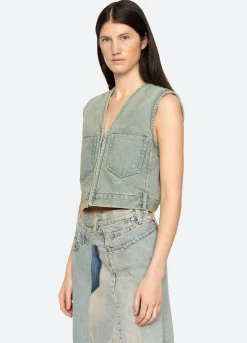 Fashion Sea New York Alba Vest Blue