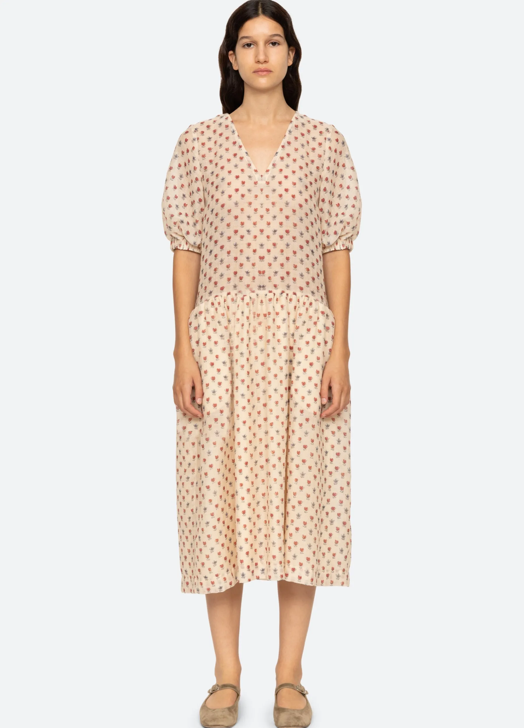 Sale Sea New York Alexis Dress Cream
