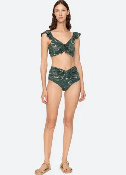 Fashion Sea New York Amara Bikini Top Green