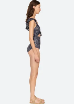 Sale Sea New York Amara Cutout One Piece Navy