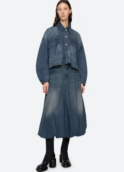 Best Sea New York Amari Shirt Jacket Blue