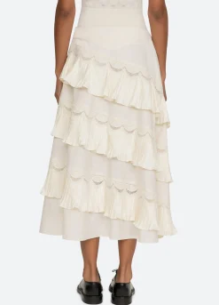 Discount Sea New York Antonina Skirt Cream
