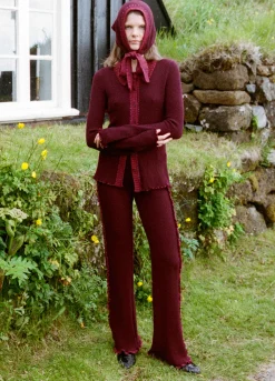 Fashion Sea New York Clare Pants Burgundy