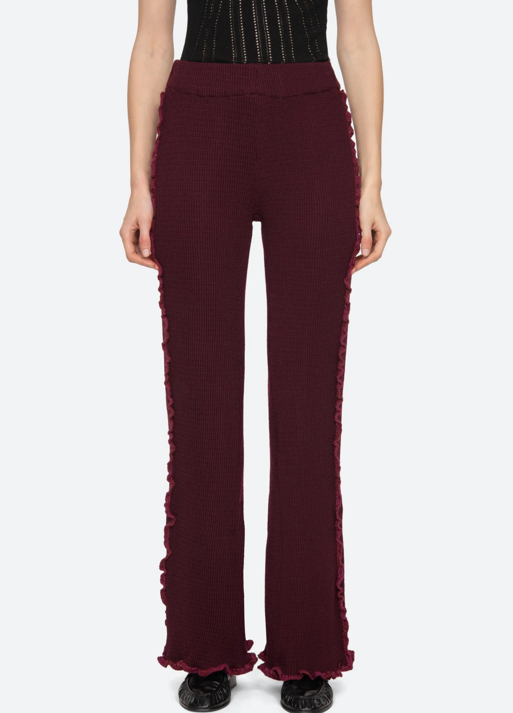 Fashion Sea New York Clare Pants Burgundy