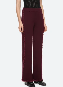 Fashion Sea New York Clare Pants Burgundy