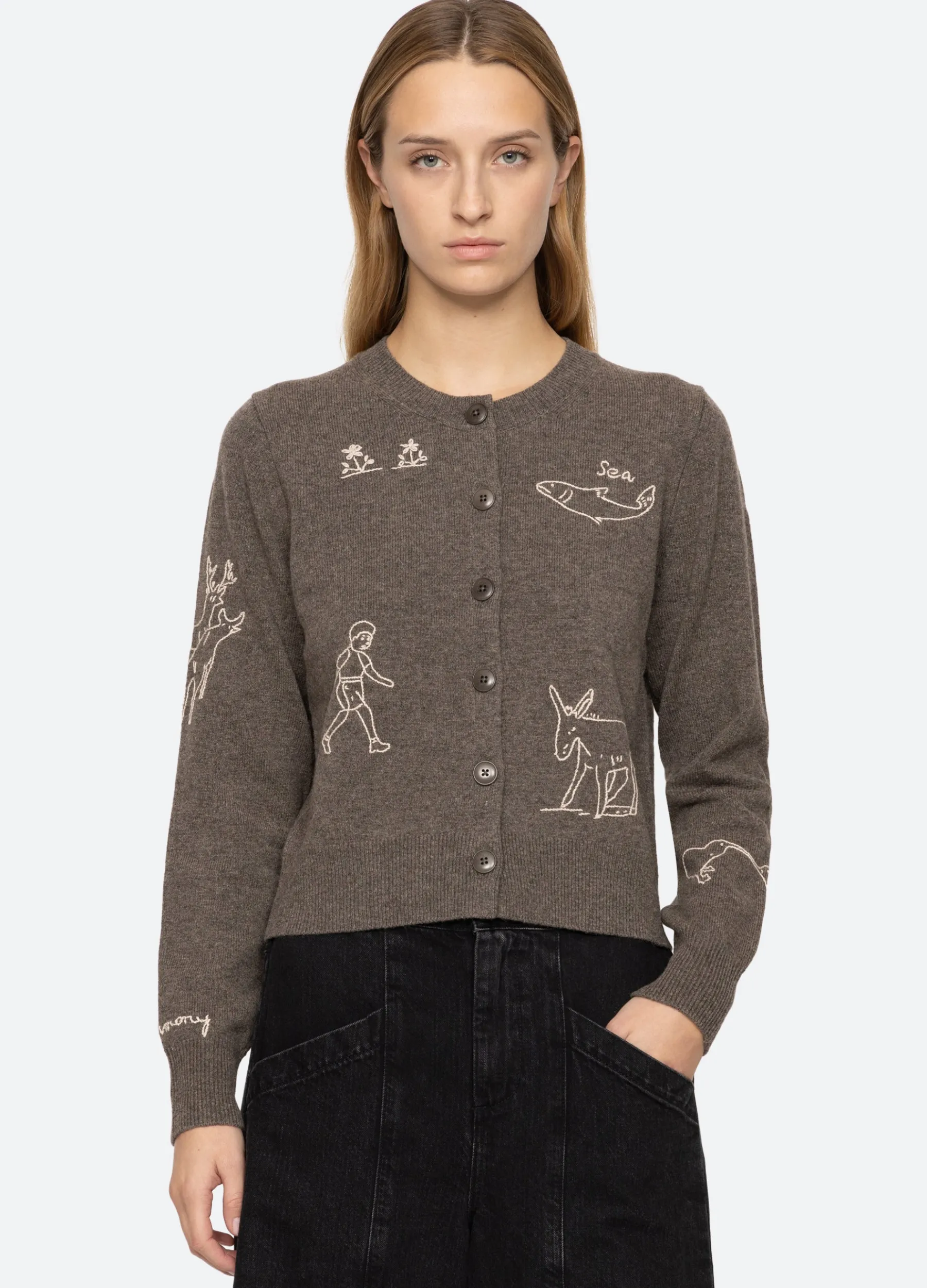 Outlet Sea New York Demi Cardigan Gray
