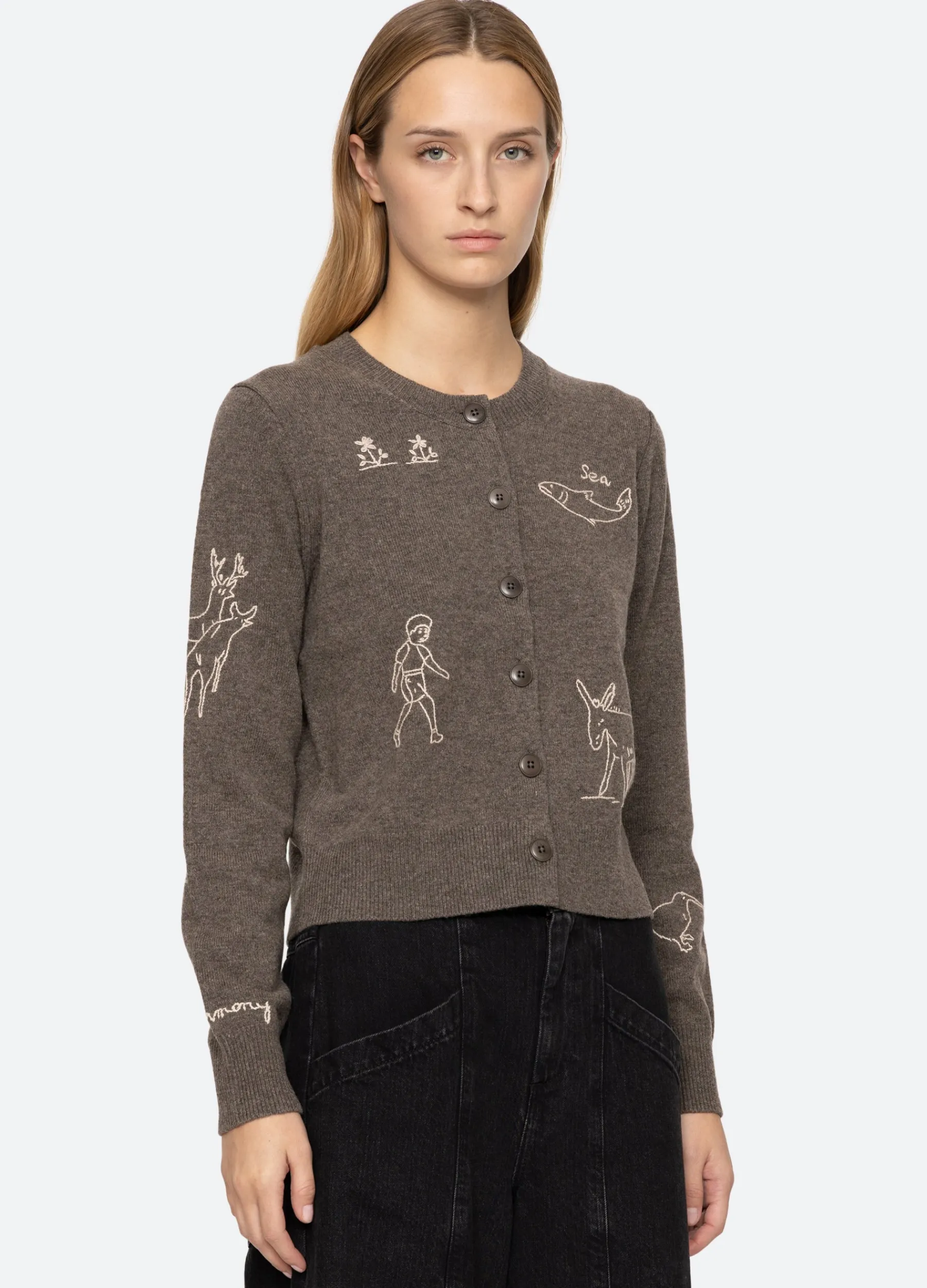 Outlet Sea New York Demi Cardigan Gray