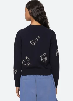 New Sea New York Demi Cardigan Navy