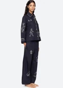 Online Sea New York Demi PJ Set Navy