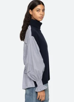 New Sea New York Devana Combo Sweater Navy