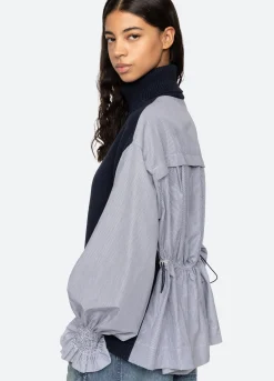 New Sea New York Devana Combo Sweater Navy