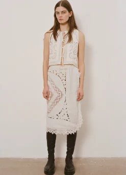 New Sea New York Edith Skirt White