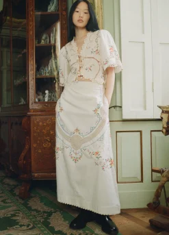 Sale Sea New York Edwina Skirt White