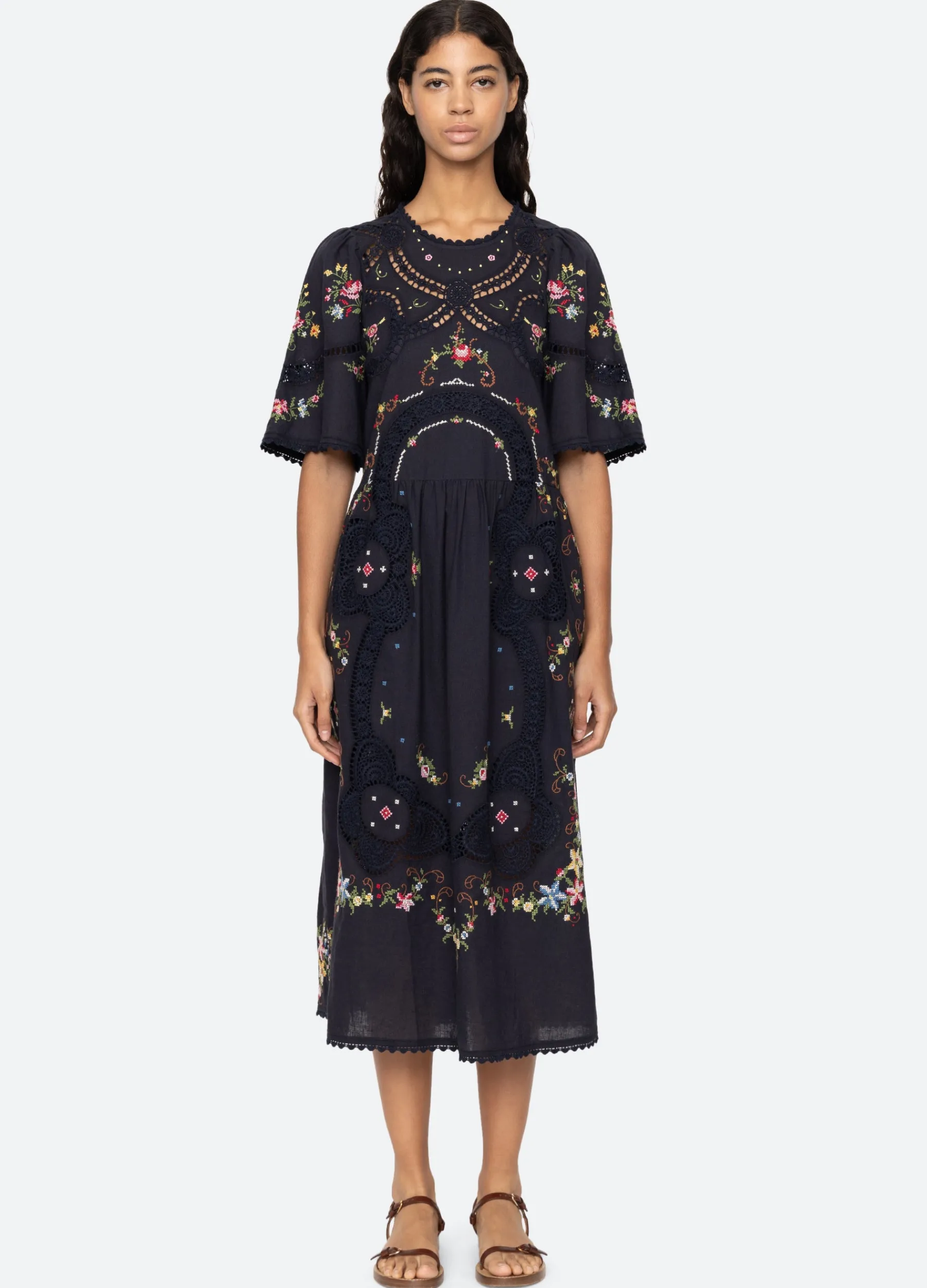 Sale Sea New York Edwina S/S Dress Navy