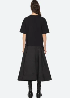 New Sea New York Elegi T-Shirt Dress Black