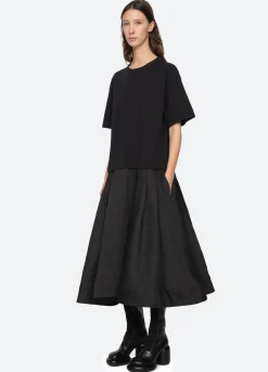 New Sea New York Elegi T-Shirt Dress Black