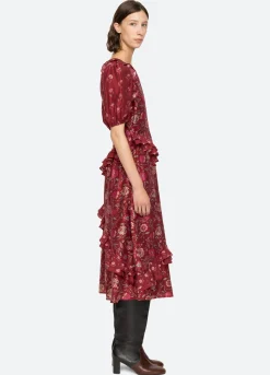 Clearance Sea New York Famke Dress Magenta