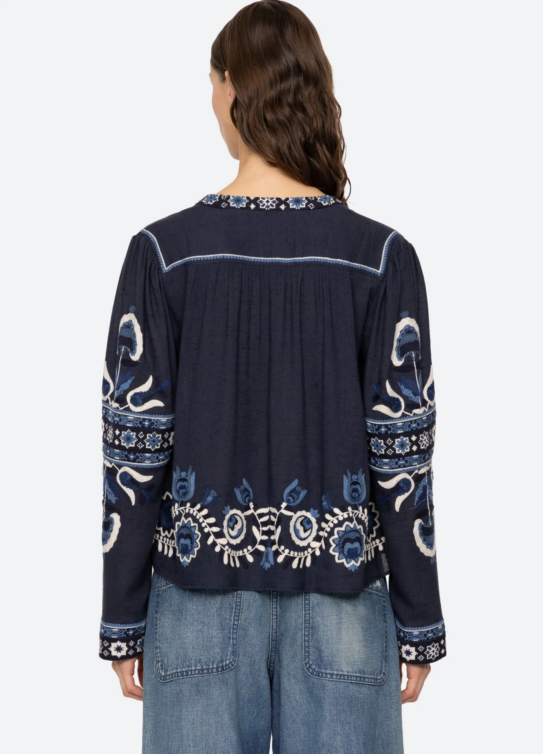 Online Sea New York Inga L/S Top Navy