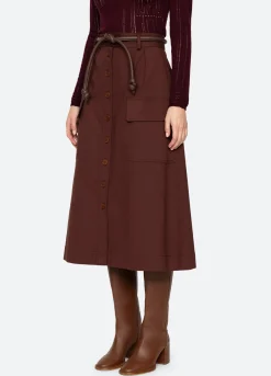 Sale Sea New York Kerith Skirt Burgundy