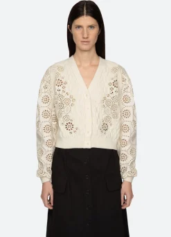Sale Sea New York Lainey Cardigan Cream