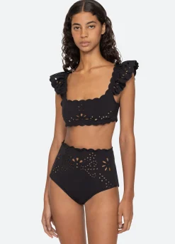 New Sea New York Liat Bikini Top Black