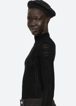 Hot Sea New York Lorena Beret Black