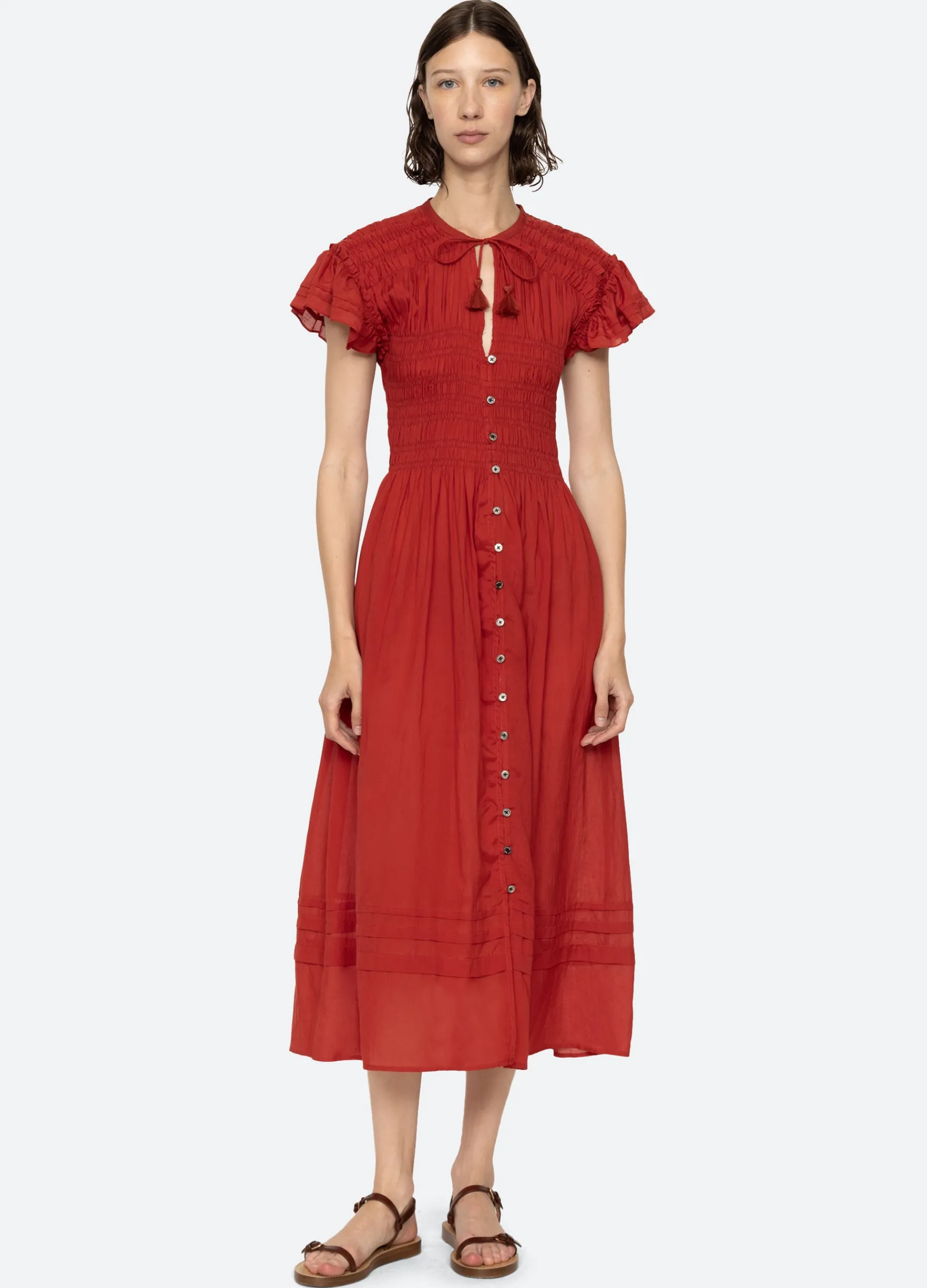 Hot Sea New York Nomi S/S Dress Paprika