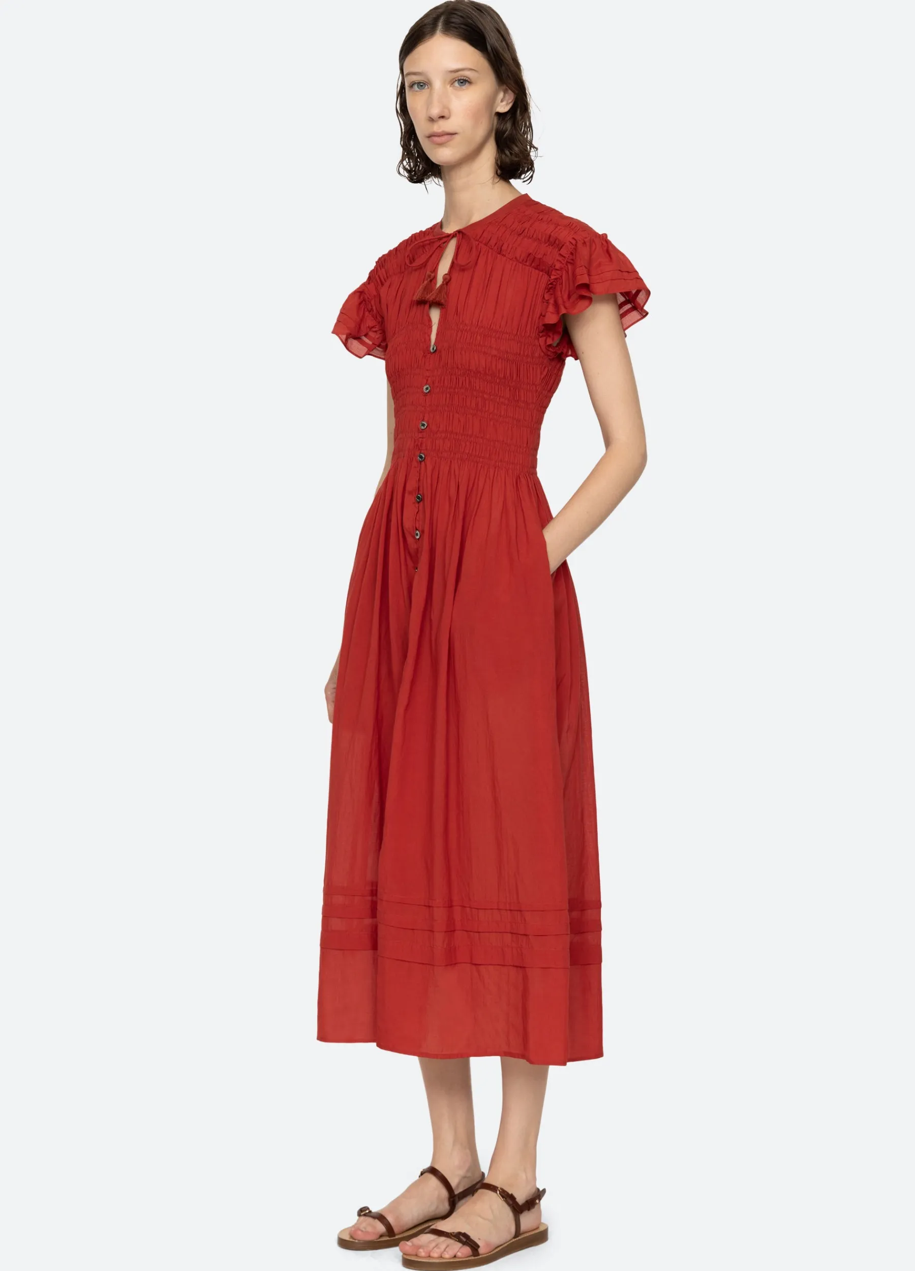 Hot Sea New York Nomi S/S Dress Paprika