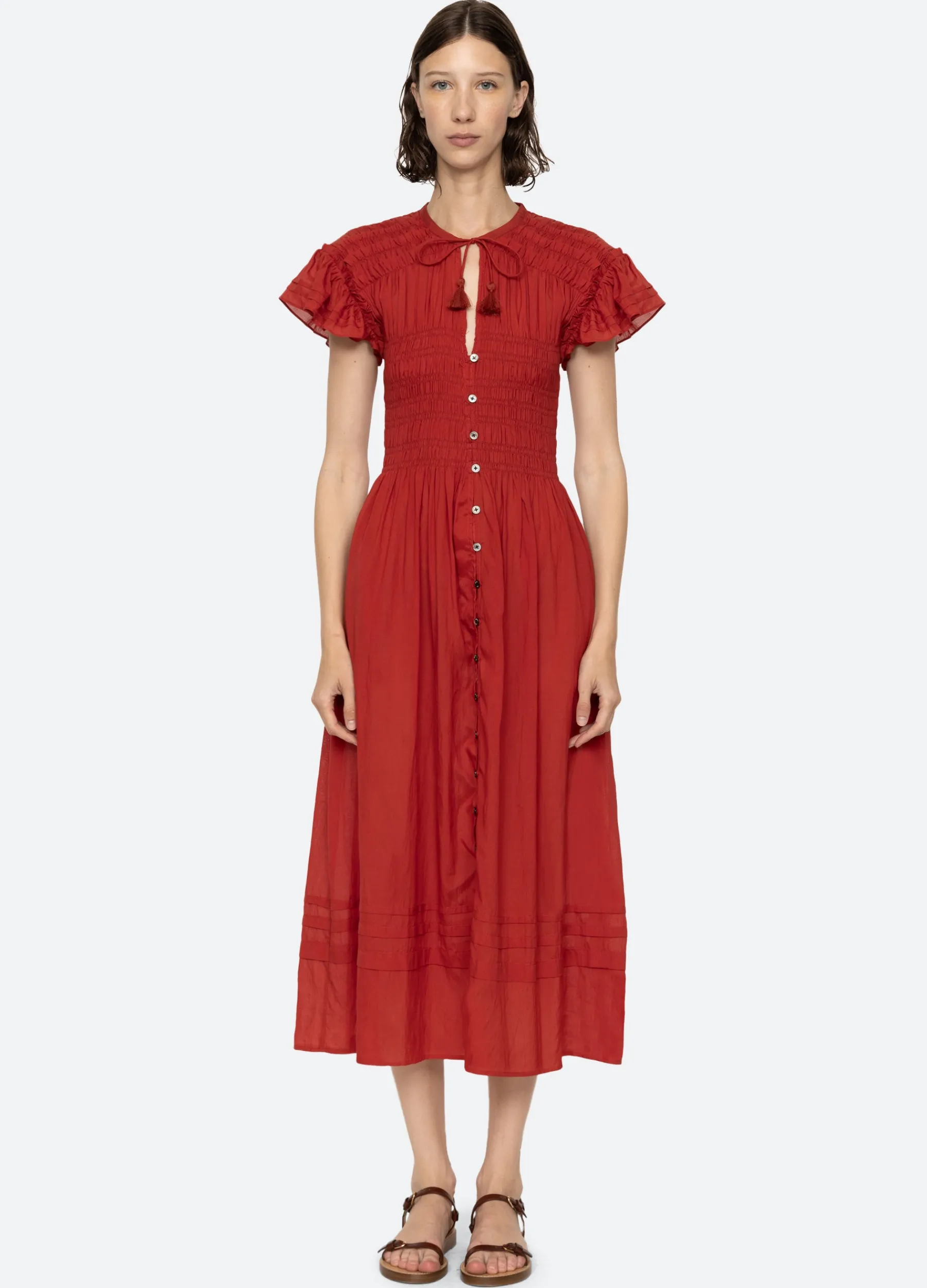 Hot Sea New York Nomi S/S Dress Paprika