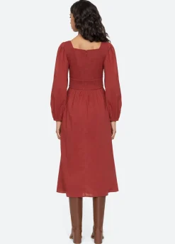 Outlet Sea New York Renata L/S Dress Brick