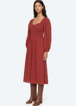 Outlet Sea New York Renata L/S Dress Brick