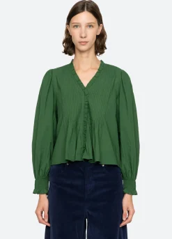 Hot Sea New York Renata L/S Top Emerald