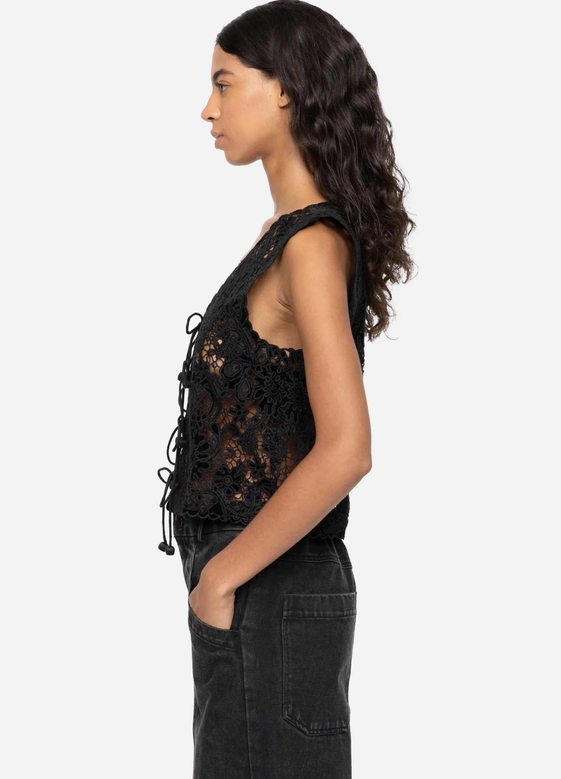 Best Sea New York Sabine Vest Black