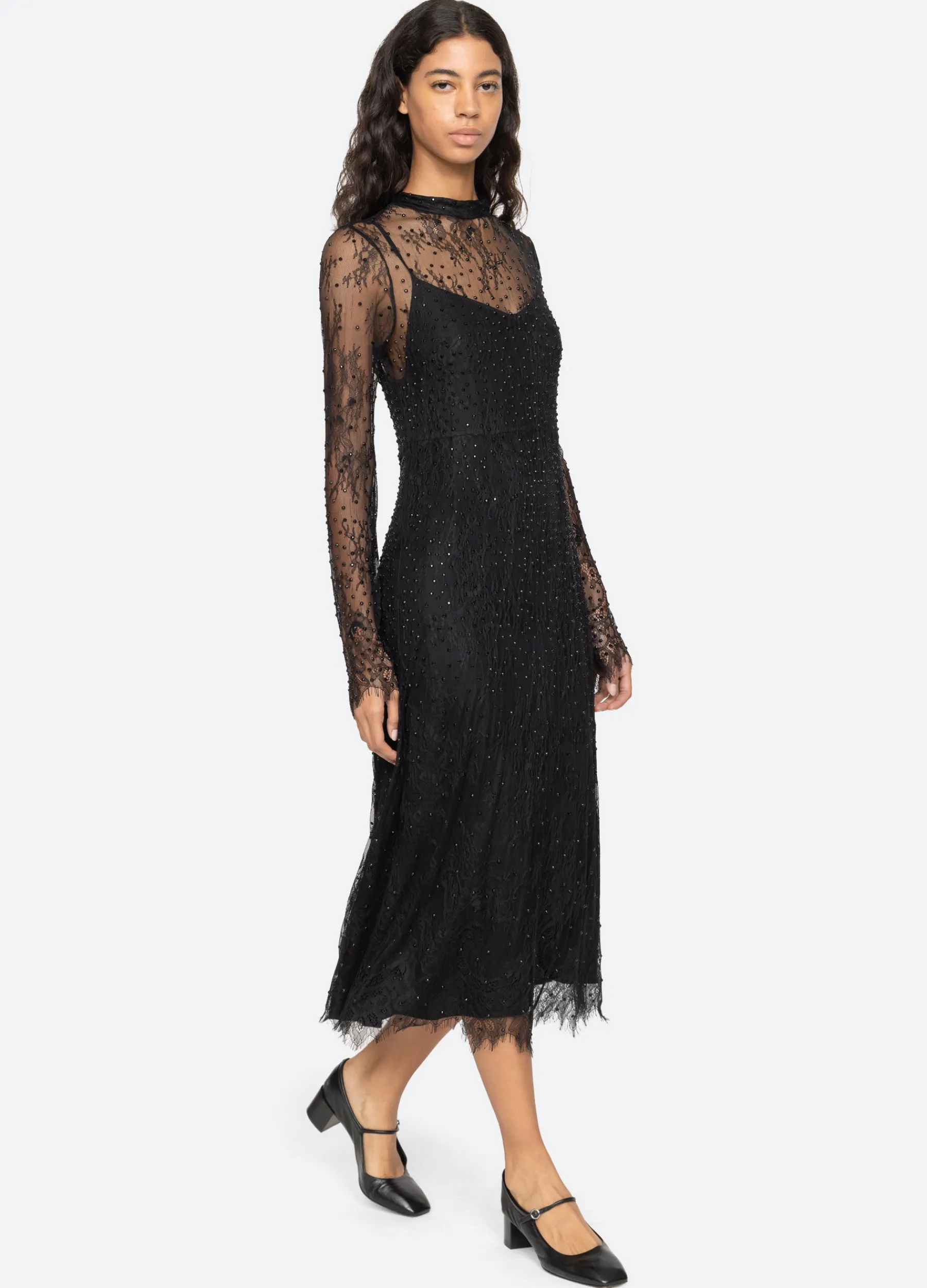 Clearance Sea New York Seraphina L/S Dress Black