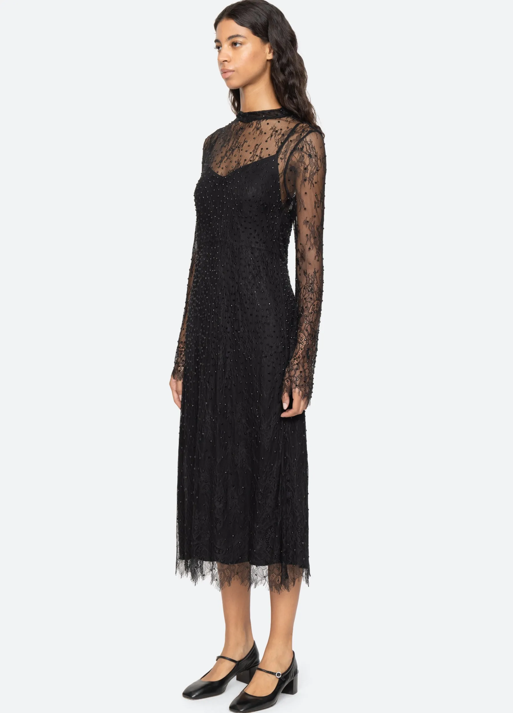Clearance Sea New York Seraphina L/S Dress Black