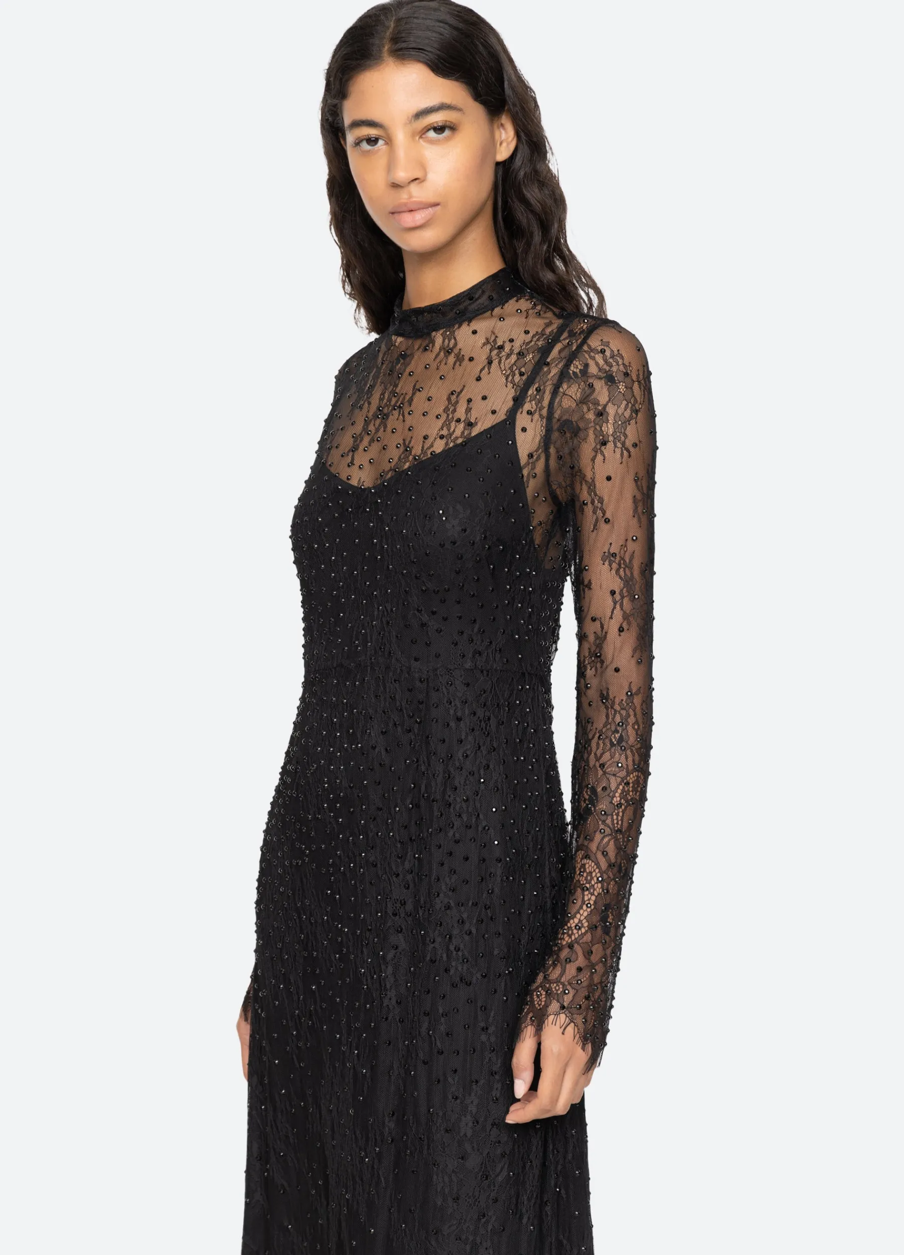 Clearance Sea New York Seraphina L/S Dress Black