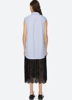 Clearance Sea New York Suzy Combo Dress Blue