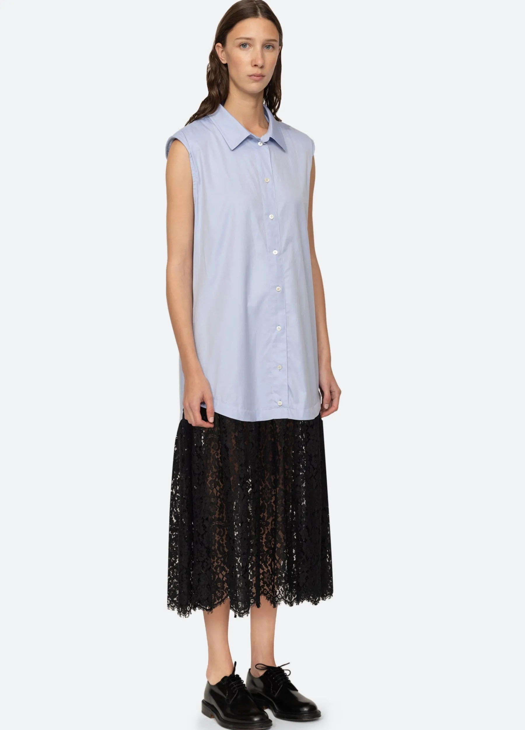 Clearance Sea New York Suzy Combo Dress Blue