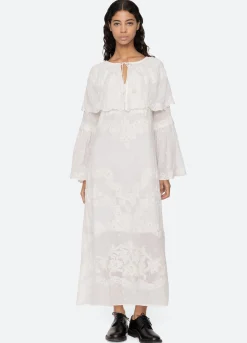 Sale Sea New York Vale Capelet Dress White