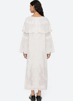 Sale Sea New York Vale Capelet Dress White