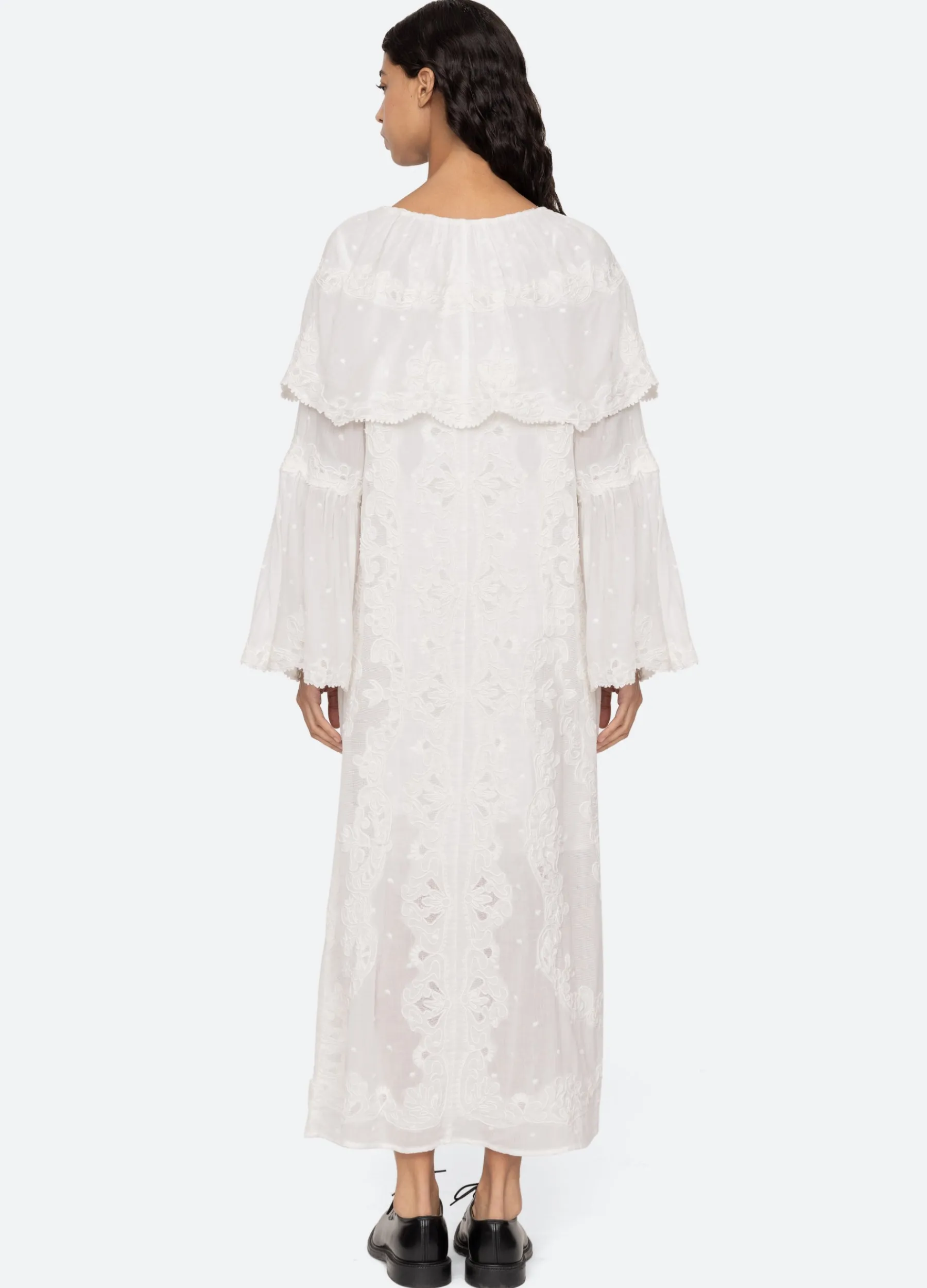 Sale Sea New York Vale Capelet Dress White