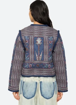 Online Sea New York Valeria Quilted Jacket Navy